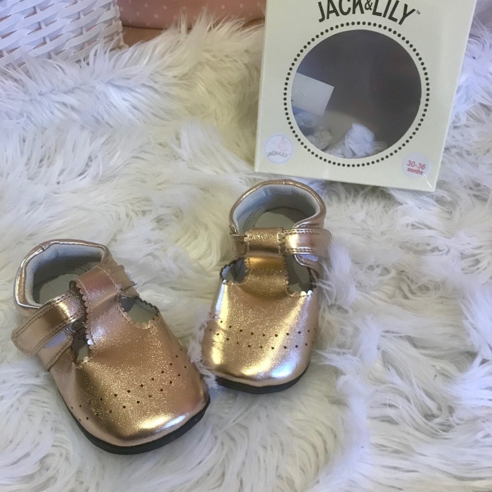 Jack and Lily Mocs in Gold NWT